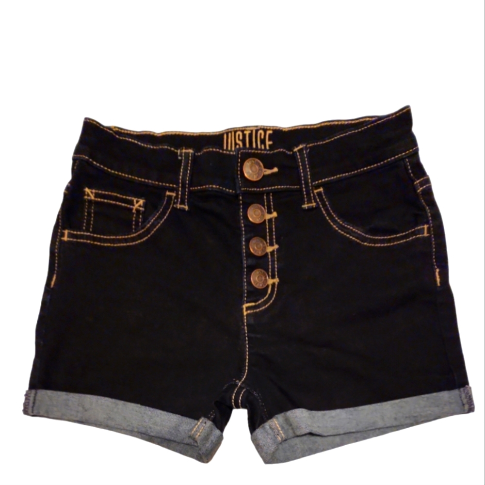 Justice Girl's High Waist Soft & Stretchy Jean Shorts